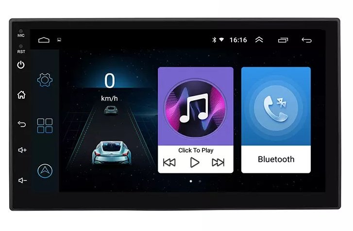 Convergeren Echt hoop Dubbel Din Navigatie radio universeel Android OS, Apple Carplay, 7 inch  full touchscreen GPS Wifi Mirror link OBD2 Bluetooth 3G/4G | Merk BG4U -  Bestgadgets4u