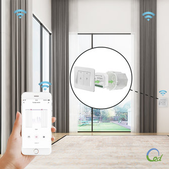 WiFi Smart Up and Down Schakelaar | Smart WiFi Open Dicht Schakelaar | Smart WiFi Inbouwschakelaar Up/Down| Voice Control werkt met Google Assistant en Amazon Alexa