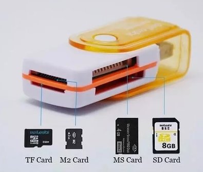Multifunctionele SD kaart lezer USB stick, leest micro SD, SD, MS kaart, M2 | Connection Kit | USB 2.0 | Adapter - Bestgadgets4u