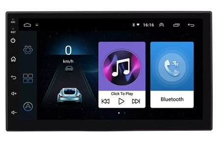 Dubbel Din radio universeel Android Apple Carplay, 7 inch full touchscreen GPS Wifi Mirror link OBD2 Bluetooth 3G/4G | Merk BG4U - Bestgadgets4u