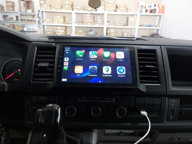 spellen wonder Jasje Navigatie radio VW Volkswagen T6 Transporter, Android, Apple Carplay, 9  inch scherm, GPS, Wifi, Bluetooth - Bestgadgets4u