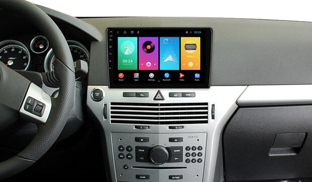 Navigatie radio Astra H 2004-2010, Android Apple Carplay, 9 inch scherm, GPS, Wifi, Bluetooth - Bestgadgets4u