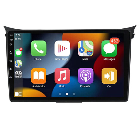 Navigatie radio Hyundai i30 2012-2017, Android OS, Apple Carplay, 9 inch scherm, GPS, Wifi, Bluetooth