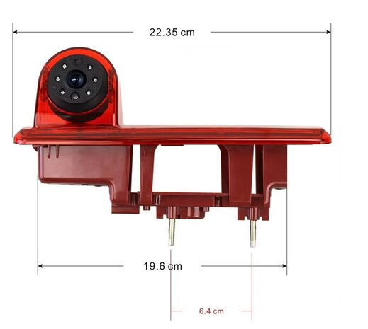 Achteruitrijcamera Renault Trafic Opel Vivaro Nissan Primastar remlicht camera